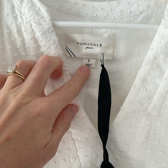 NWT Tuckernuck Pomander Place White Swiss Dot Kenzo Dress - Picture 11 of 12